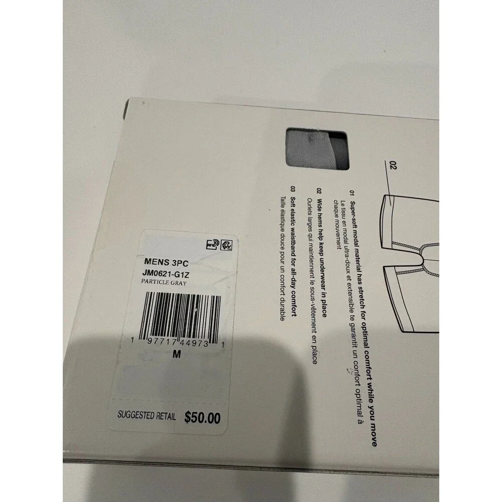 Jordan Flight Modal Boxer Briefs 3 Pack Mens Medium Particle Gray NWT